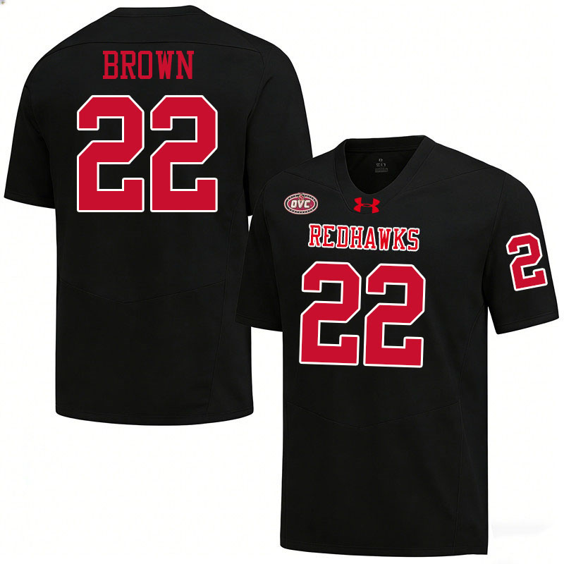 Southeast Missouri State Redhawks #22 Payton Brown College Football Jerseys,Uniforms-Black